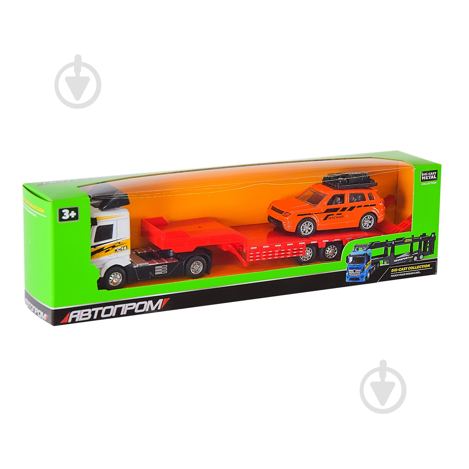 Автомобиль Автопром Трейлер 1:43 AP7502 - фото 5