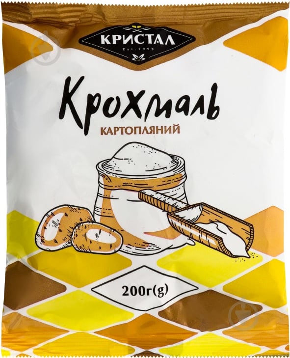 Крахмал картофельный ТМ Кристал 200 г (4820146981089) - фото 1