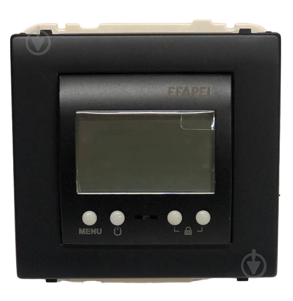 Терморегулятор для теплої підлоги Efapel APOLO чорний матовий 50232 TPM - фото 1 Терморегулятор для теплої підлоги Efapel APOLO чорний матовий 50232 TPM - фото 1