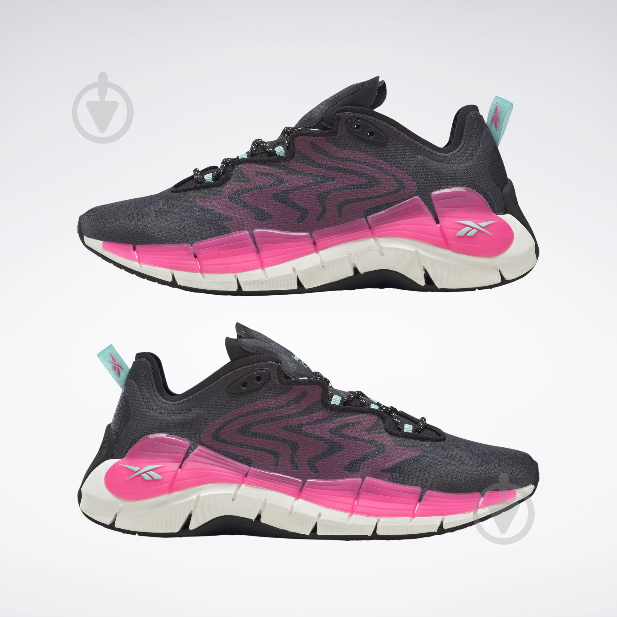 ジグザグ　15p ᐉ Кросівки жіночі Reebok ZIG KINETICA II H05715 р.36 чорні