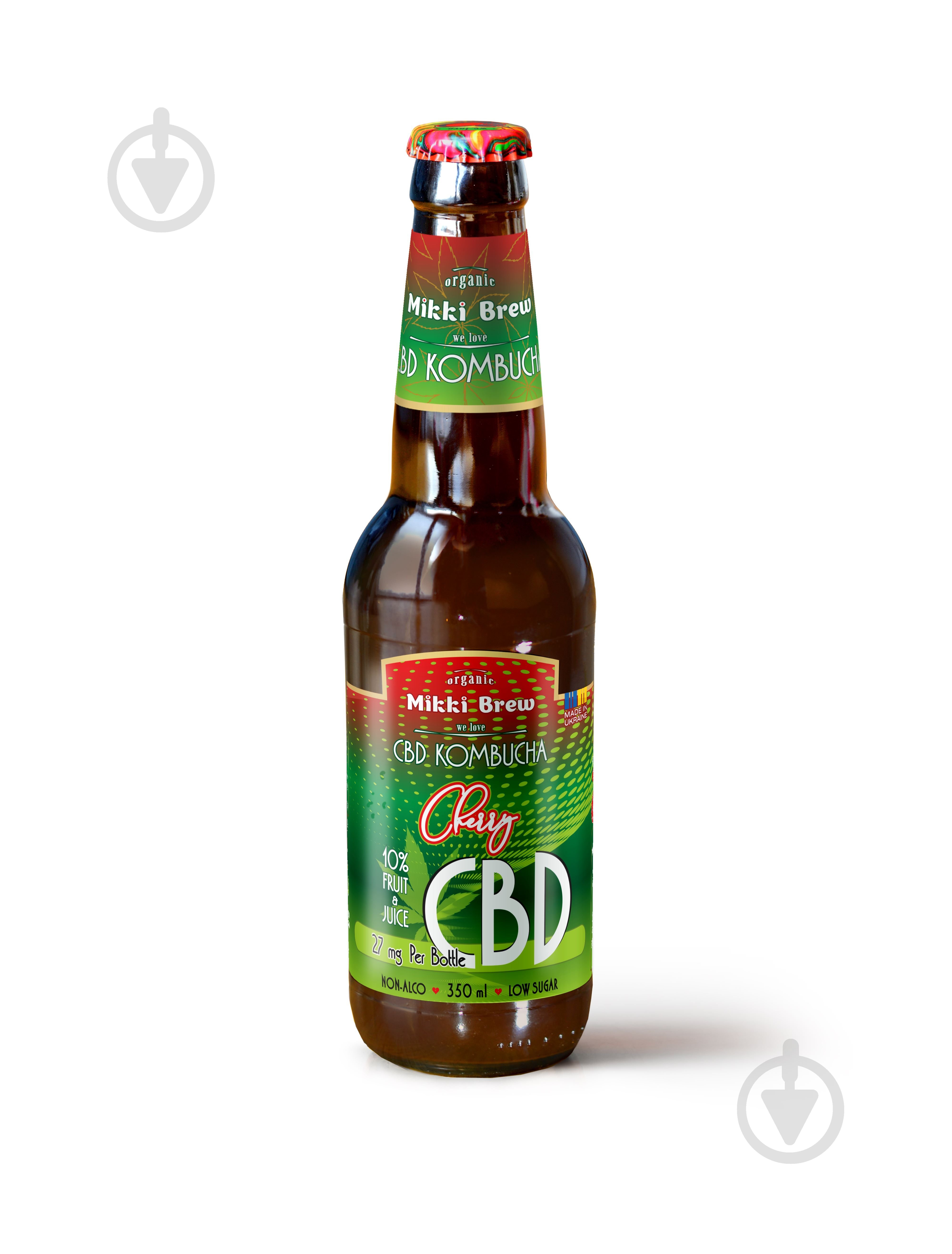 Комбуча Mikki brew CBD CHERRY стекло 0,35 л - фото 1