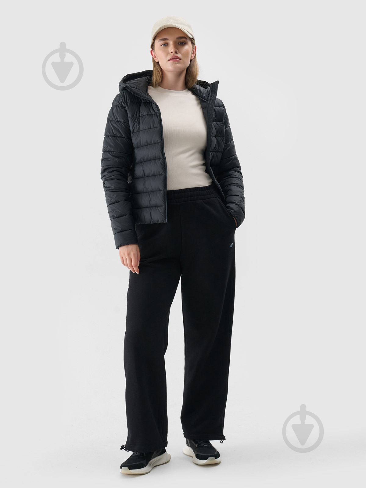 Куртка жіноча демісезонна 4F DOWN JACKET F468 4FWAW24TDJAF468-20S р.XL чорна - фото 3