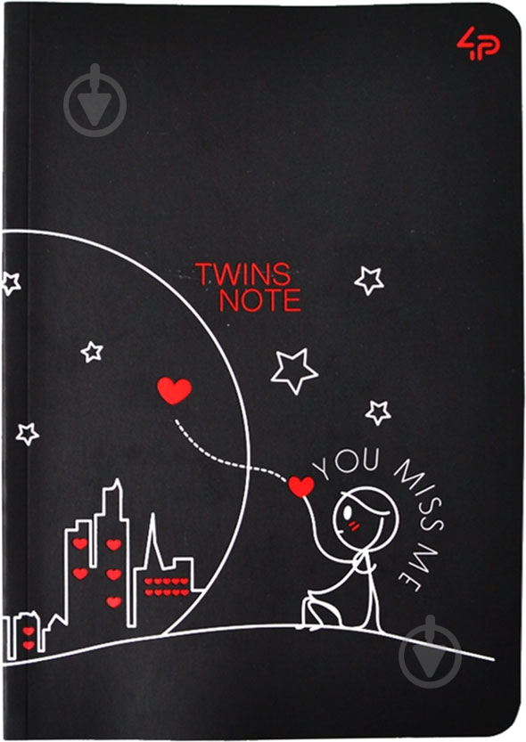 Блокнот Twins series miss you А6 40 лист. Profiplan - фото 1