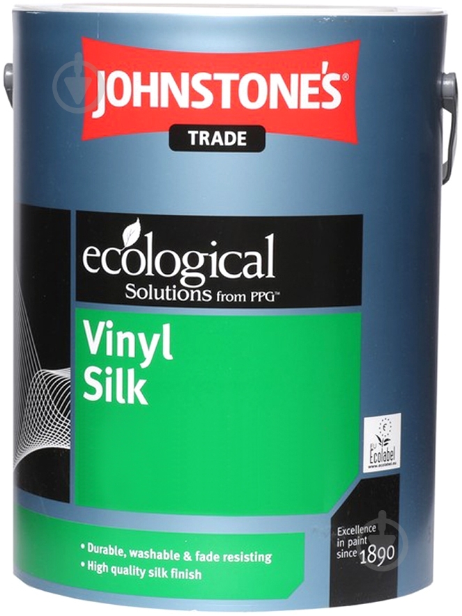 Краска виниловая водоэмульсионная Johnstone's Vinyl Silk полуглянец белый 5 л - фото 2 Краска виниловая водоэмульсионная Johnstone's Vinyl Silk полуглянец белый 5 л - фото 2