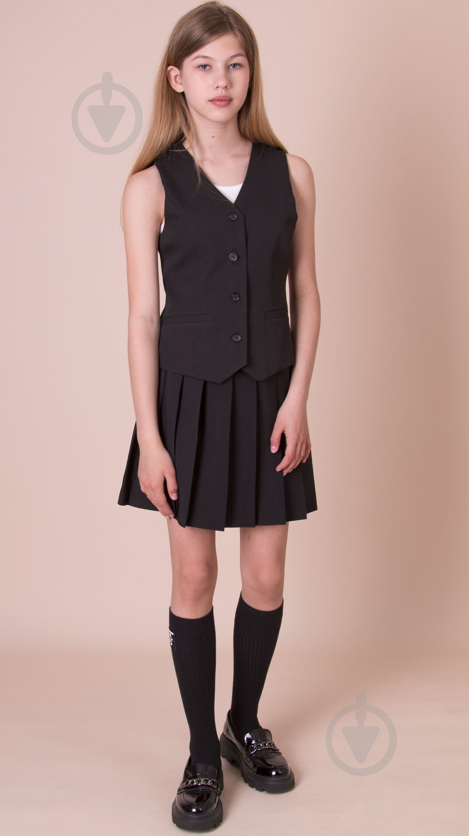 Жилет Mevis р.164 черный Арт. 5195 - фото 1 Жилет Mevis р.164 черный Арт. 5195 - фото 1