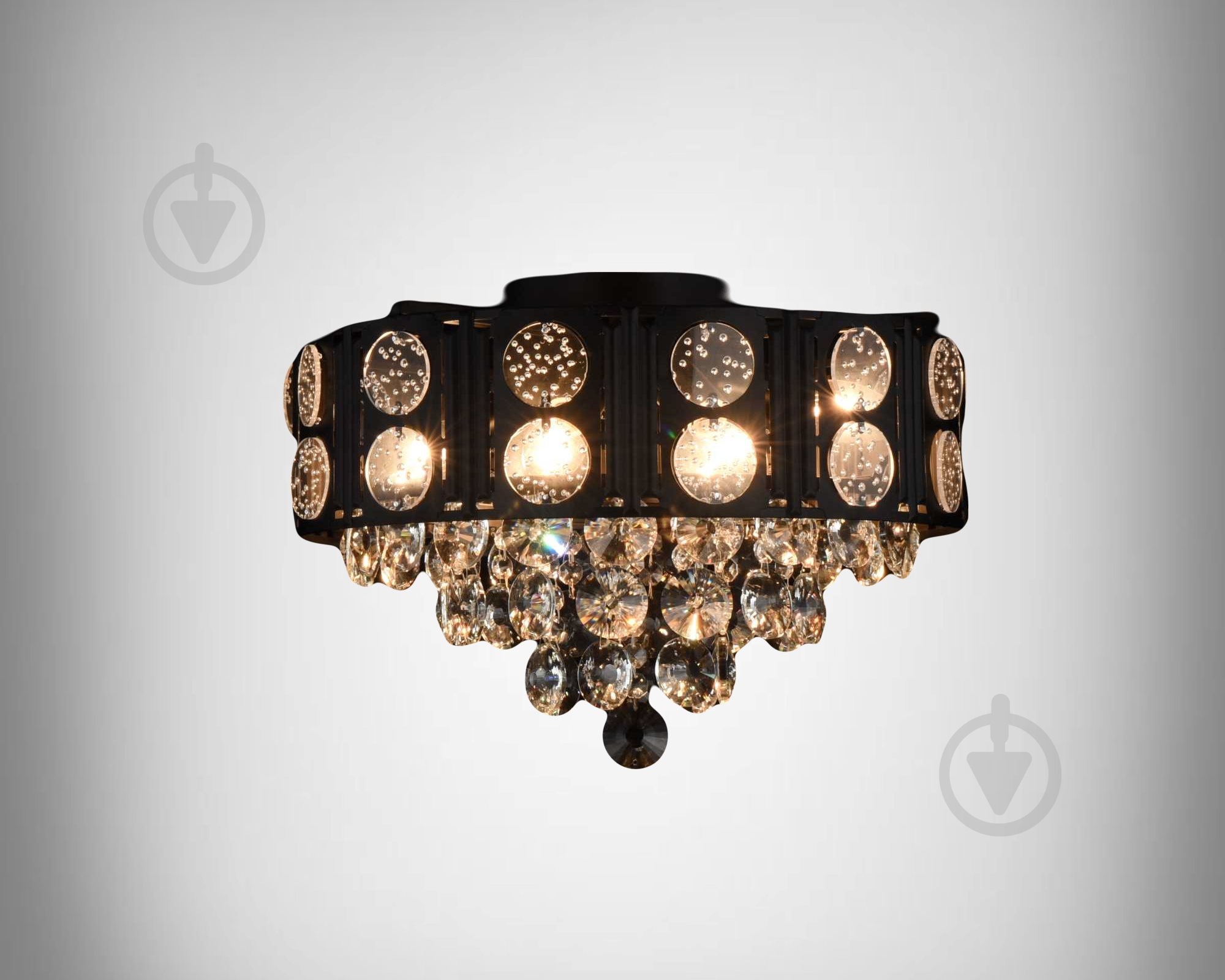 Люстра потолочная Sirius Rodos 6x40 Вт E14 черный V 9028/6 - фото 1 Люстра потолочная Sirius Rodos 6x40 Вт E14 черный V 9028/6 - фото 1