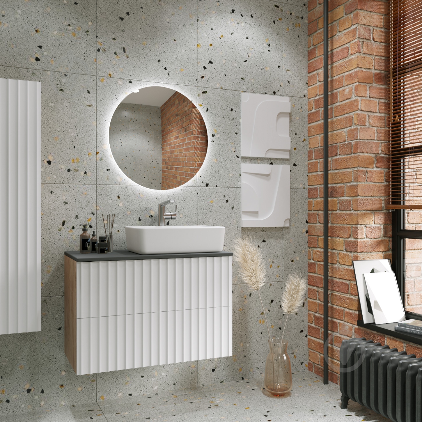 Умывальник Helmken 67448000 3 в 1: прямоугольный 48 см, с сифоном и донным клапаном Сlick-clack, черный матовый - фото 7 Умывальник Helmken 67448000 3 в 1: прямоугольный 48 см, с сифоном и донным клапаном Сlick-clack, черный матовый - фото 7