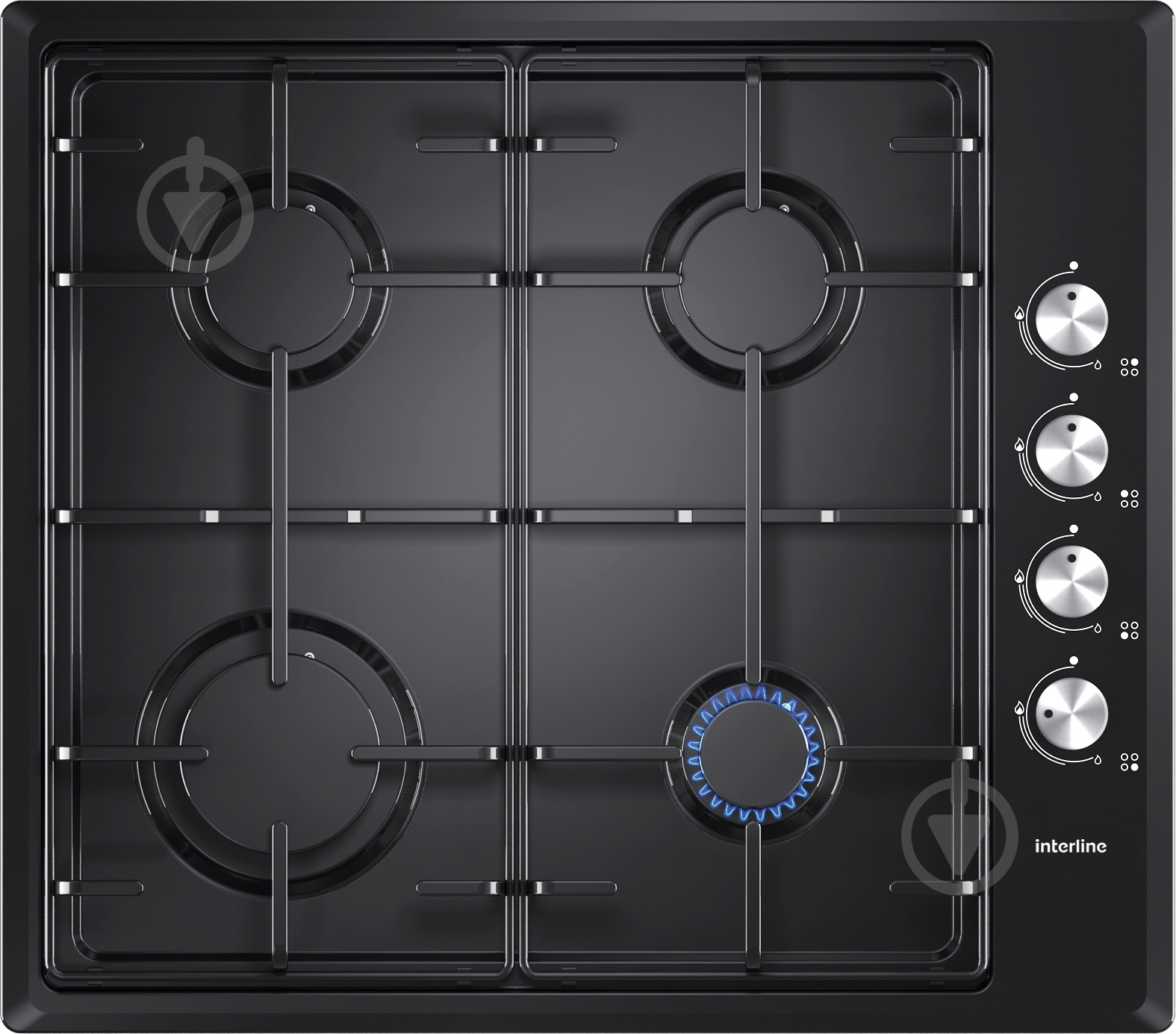 Варочная поверхность газовая Interline TK 4300 BK - фото 1