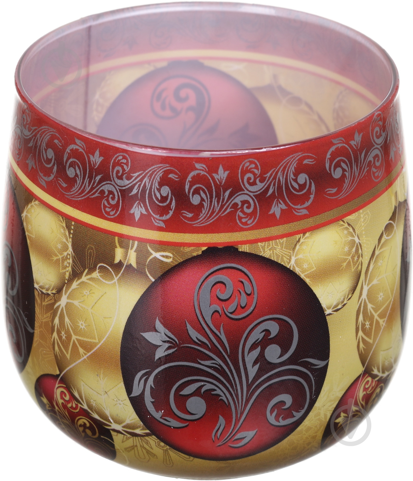 Свеча в стакане Новогодние шарики Pako-If - фото 1 Свеча в стакане Новогодние шарики Pako-If - фото 1