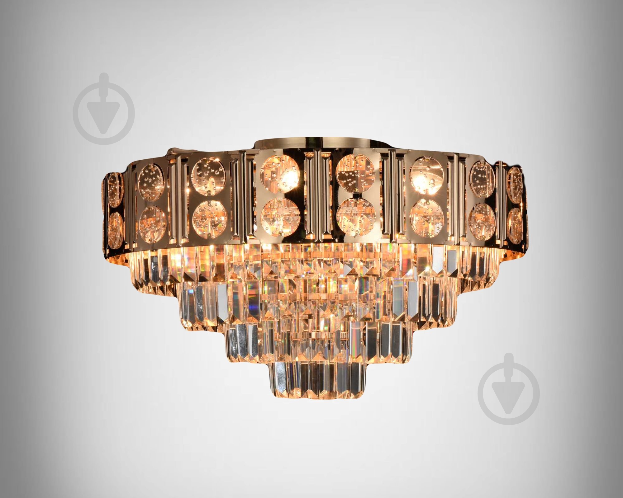 Люстра потолочная Sirius Rodos 9x40 Вт E14 золото 9029/9 - фото 1 Люстра потолочная Sirius Rodos 9x40 Вт E14 золото 9029/9 - фото 1