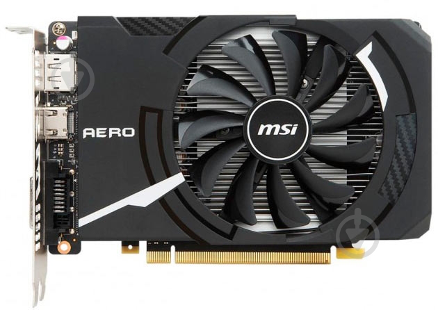 Видеокарта MSI GeForce GTX 1050 Ti 4GB GDDR5 128bit (GTX 1050 Ti AERO ITX 4G O) - фото 1 Видеокарта MSI GeForce GTX 1050 Ti 4GB GDDR5 128bit (GTX 1050 Ti AERO ITX 4G O) - фото 1