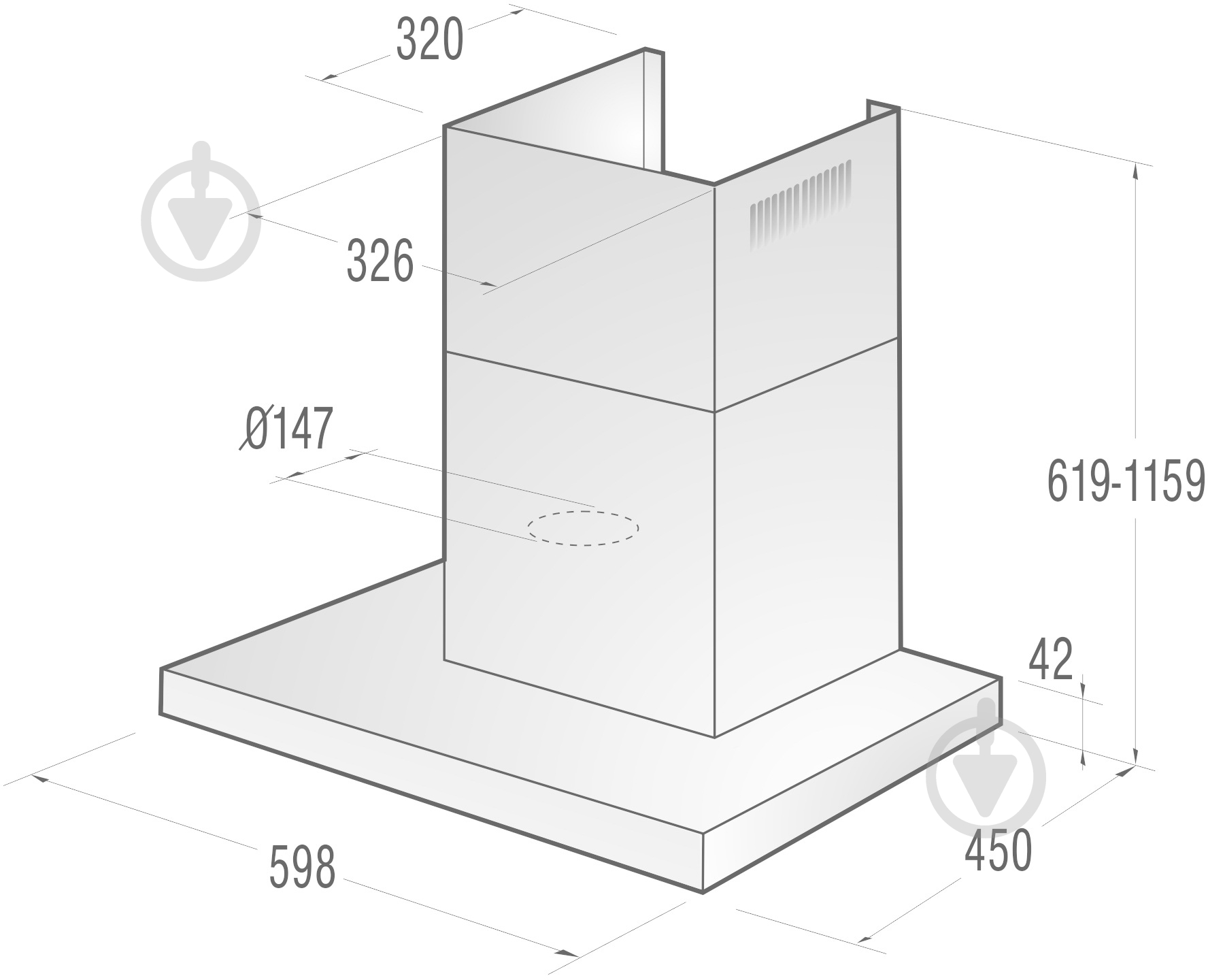 Вытяжка Gorenje WHT 621 E3XBG - фото 4