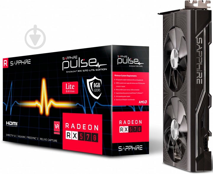 Відеокарта Sapphire Radeon RX 570 8GB GDDR5 256bit (11266-75-20G) - фото 8
