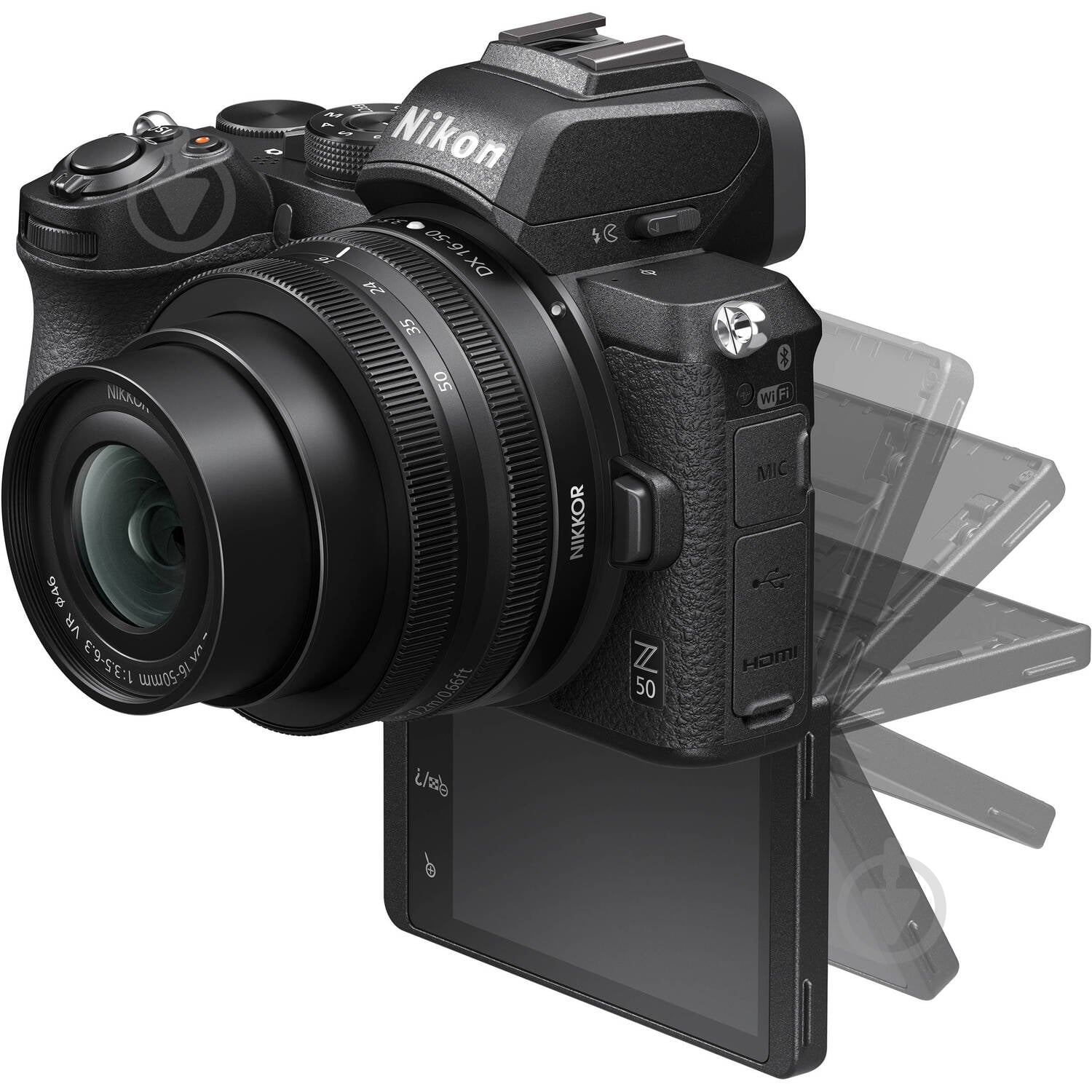 Фотоаппарат Nikon Z50 black BODY (VOA050AE) - фото 7