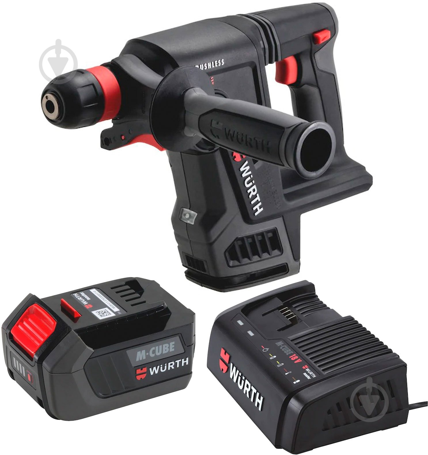 Перфоратор WURTH ABH 18 M-CUBE COMPACT + зарядний пристрій + акумулятор 5701403000 - фото 1 Перфоратор WURTH ABH 18 M-CUBE COMPACT + зарядний пристрій + акумулятор 5701403000 - фото 1