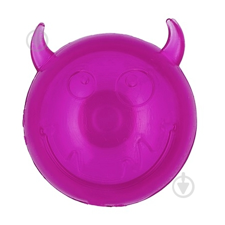 М'яч AnimAll Чортик з пискавкою 35 мм фіолетовий (182661) - фото 1