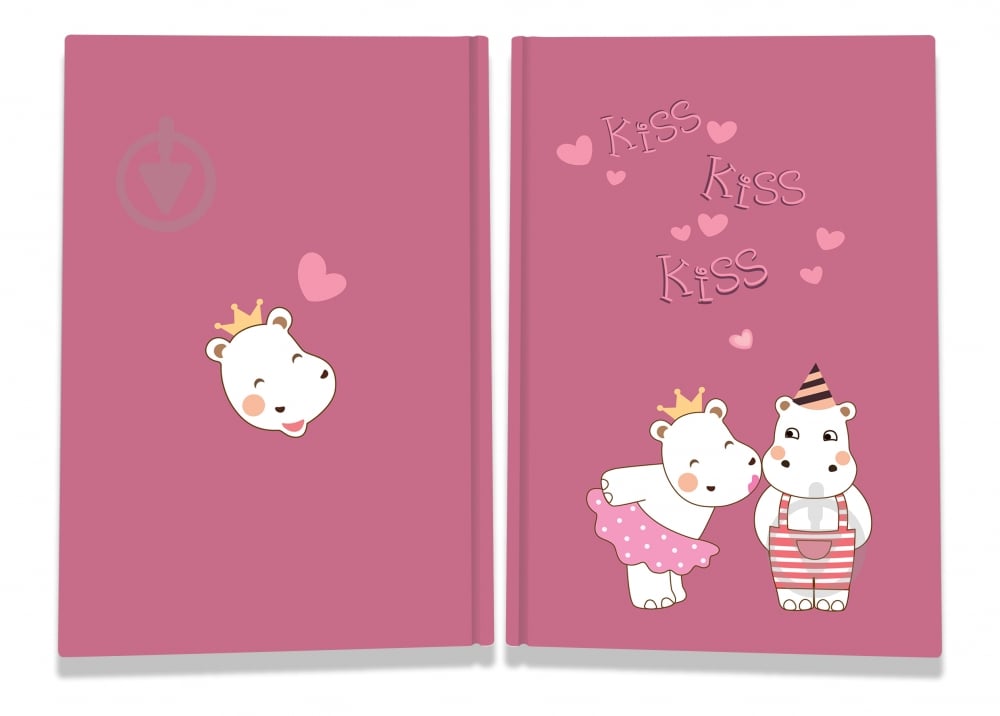 Блокнот Sweet love note hippos А5 40 лист. Profiplan - фото 1