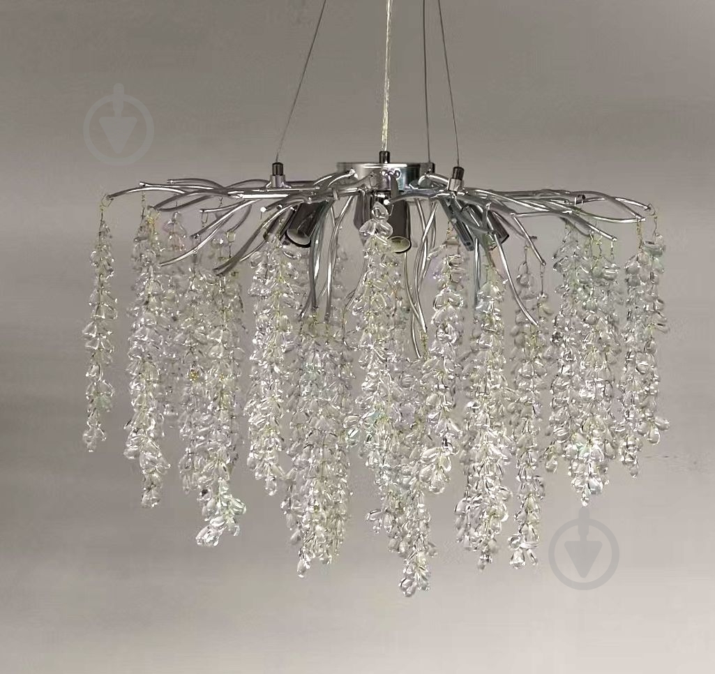 Люстра подвесная Sirius Willow 12x60 Вт E14 прозрачный WM-7009 - фото 1