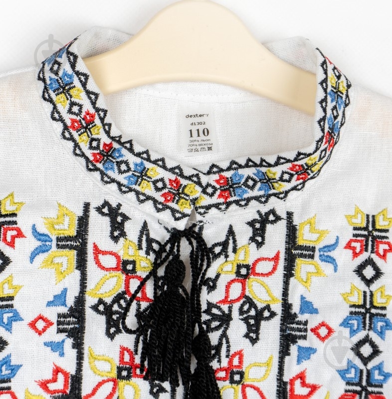 Вишиванка для хлопчиків Dexter`s Roots of Strength р.110 білий d1302-16 - фото 2