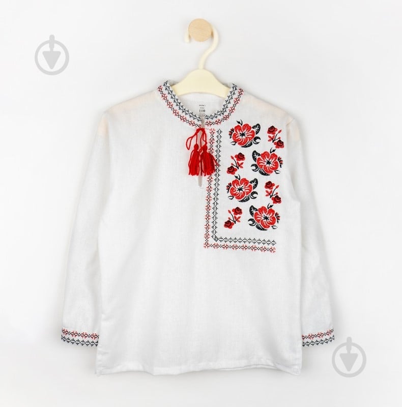 Вишиванка для хлопчиків Dexter`s Brave Heart р.134 білий d1302-13 - фото 1 Вишиванка для хлопчиків Dexter`s Brave Heart р.134 білий d1302-13 - фото 1