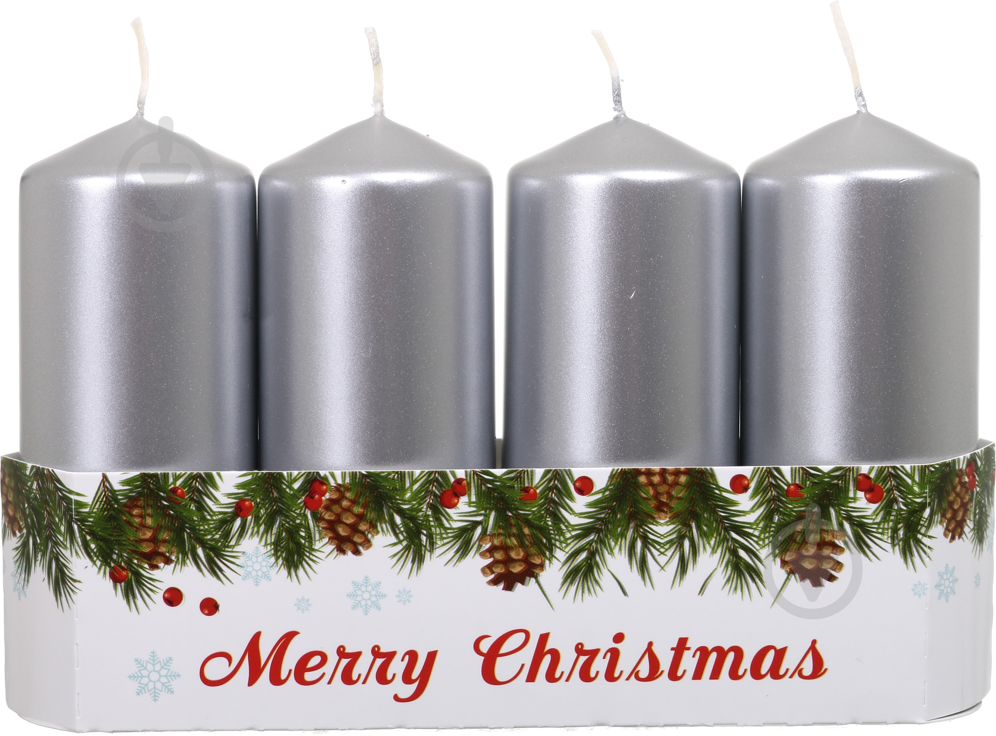 Набір свічок срібних 10 см Pako-If - фото 3