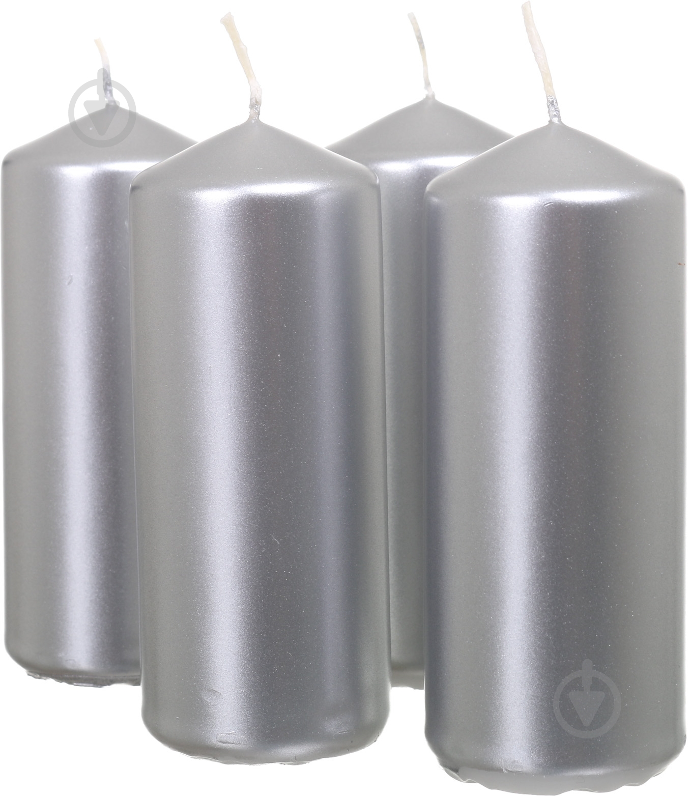 Набір свічок срібних 10 см Pako-If - фото 1