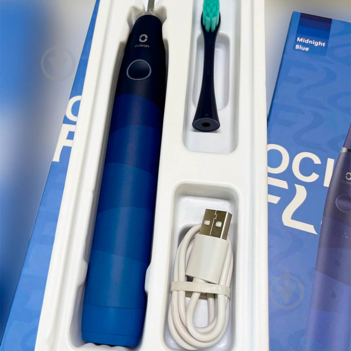 Зубная щетка Oclean Flow Sonic Electric Toothbrush Blue - фото 3 Зубная щетка Oclean Flow Sonic Electric Toothbrush Blue - фото 3