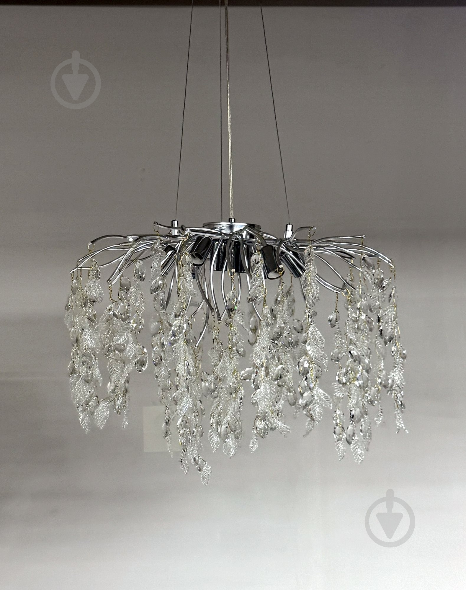 Люстра подвесная Sirius Willow E14 серебро WM-7047 - фото 1