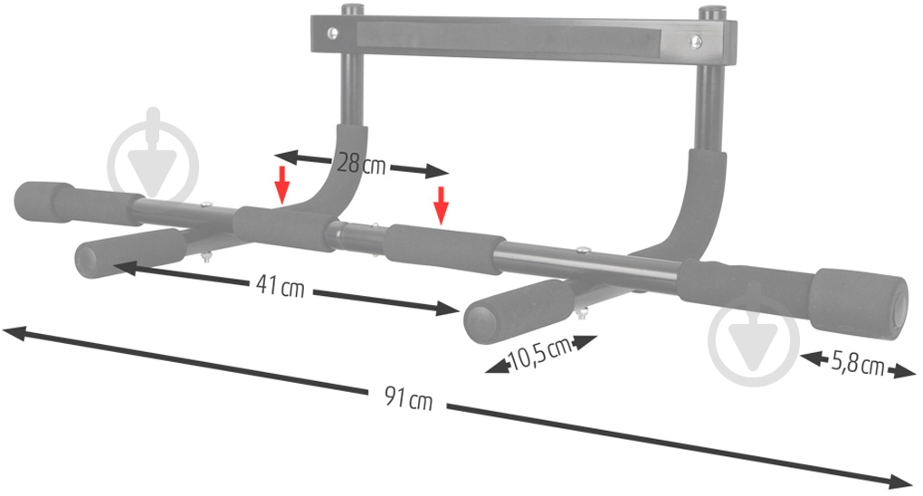 Турник дверной inSPORTline DCB100 (23262) - фото 10