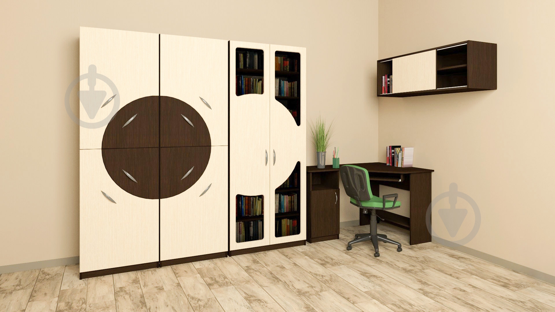 УЦЕНКА! Стол компьютерный Компанит СУ-14 венге (УЦ №174) - фото 5