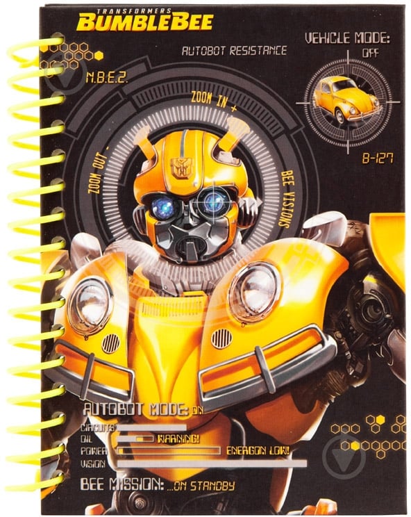 Блокнот A6 80 листа Transformers BumbleBee Movie tf19-222 Kite KITE - фото 1