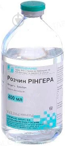 Розчин Рінгера д/інф. 400 мл - фото 1 Розчин Рінгера д/інф. 400 мл - фото 1