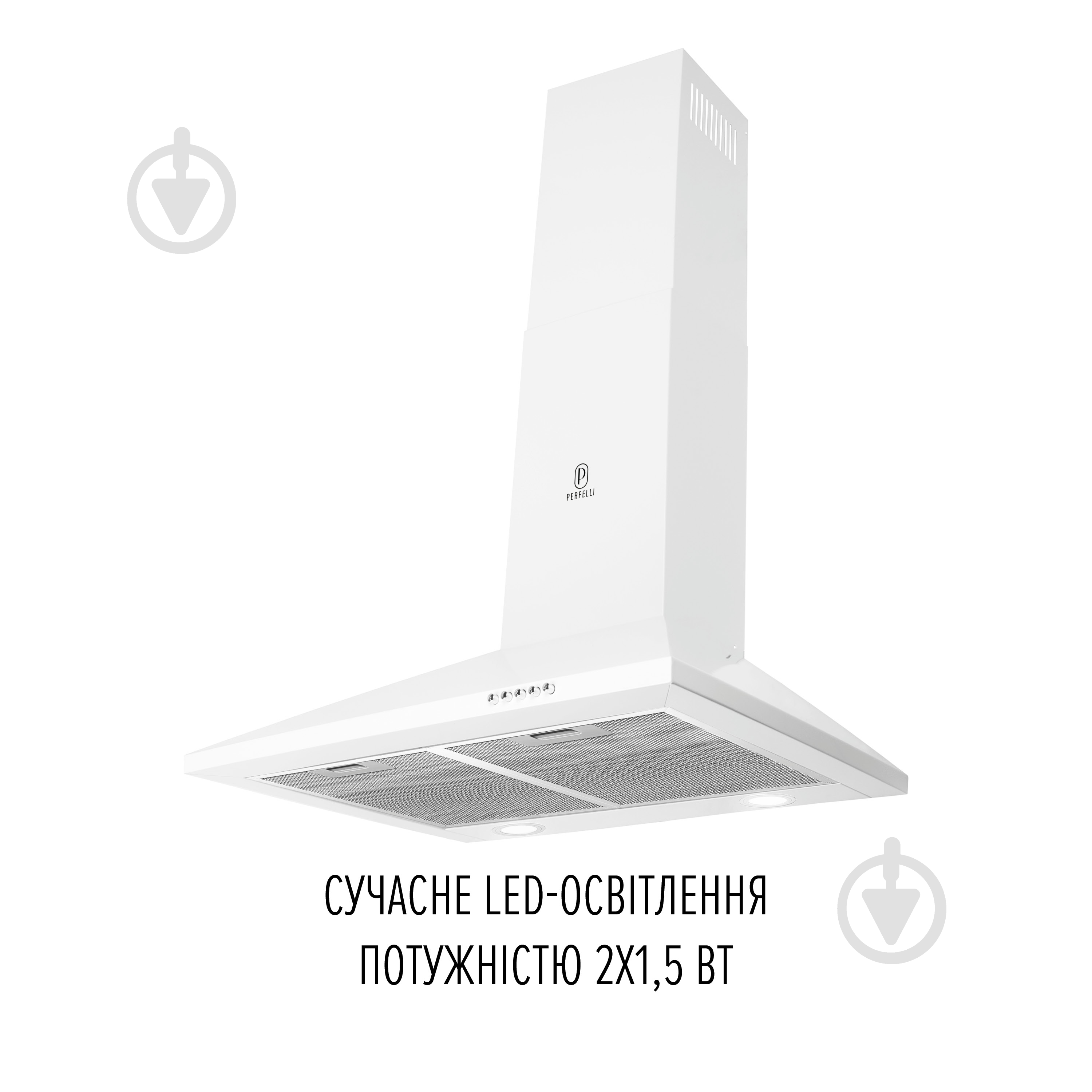 Вытяжка Perfelli COSTA 6HM BIANCO белая - фото 3