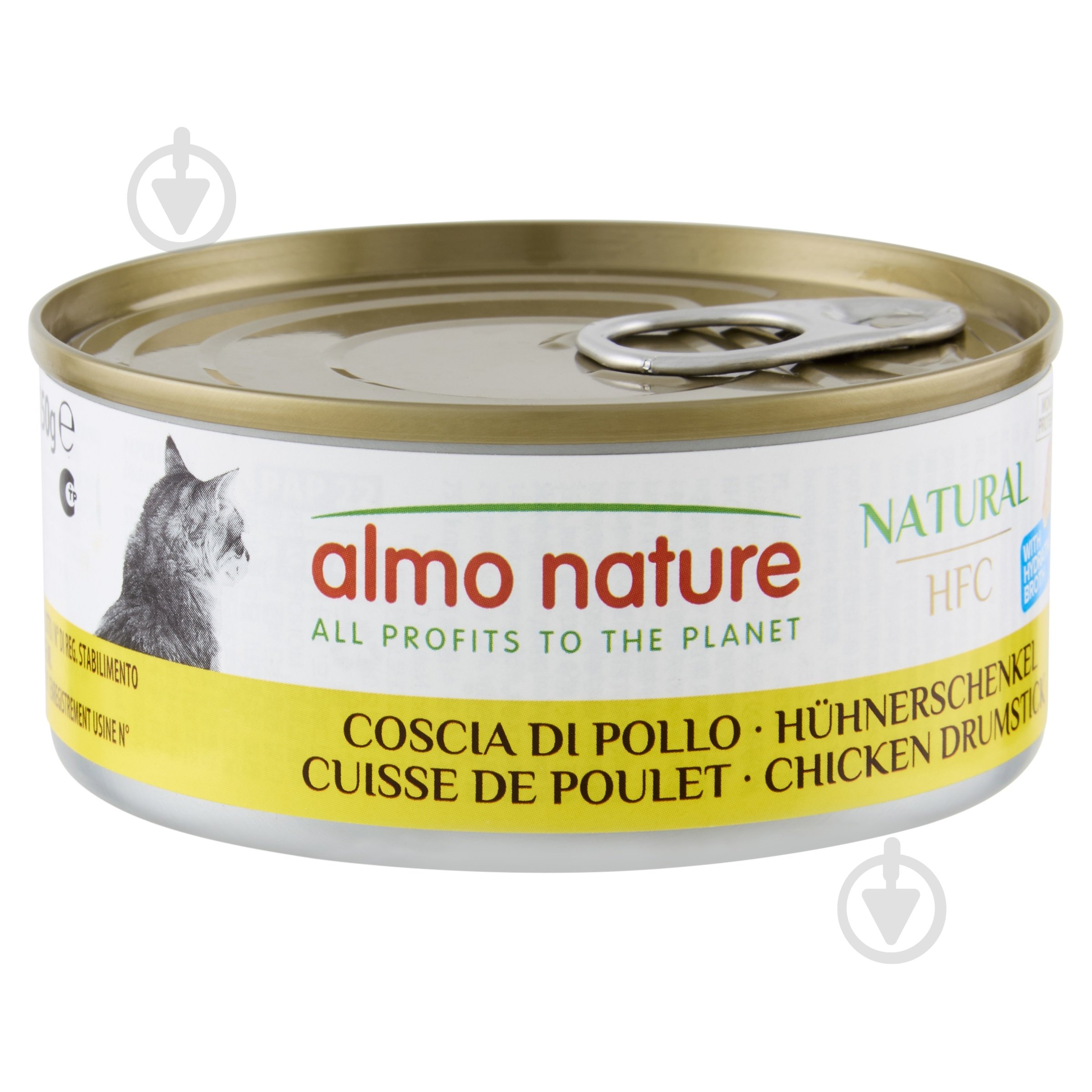 Консерва для котів Almo Nature HFC Cat Natural куряча гомілка 150 г - фото 1 Консерва для котів Almo Nature HFC Cat Natural куряча гомілка 150 г - фото 1