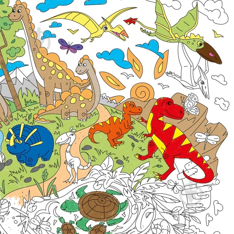 Раскраска «Диноленд» 978-617-7542-13-0 - фото 3
