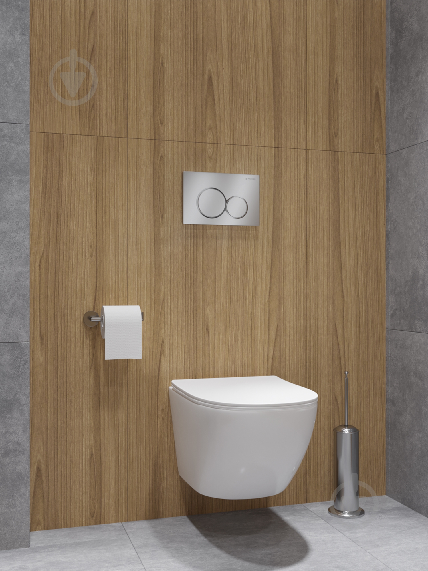 Инсталляция для унитаза Helmken 5 в 1 38097020 с круголой кнопокй (хром) + диспенсер Fresh System + шумоизоляция - фото 18 Инсталляция для унитаза Helmken 5 в 1 38097020 с круголой кнопокй (хром) + диспенсер Fresh System + шумоизоляция - фото 18