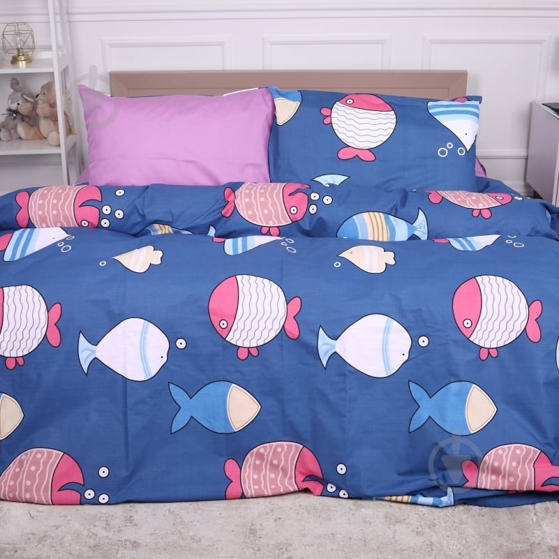 Комплект постельного белья MirSon Ranforce Elite 17-0466 Fish are fabulous мульти - фото 1