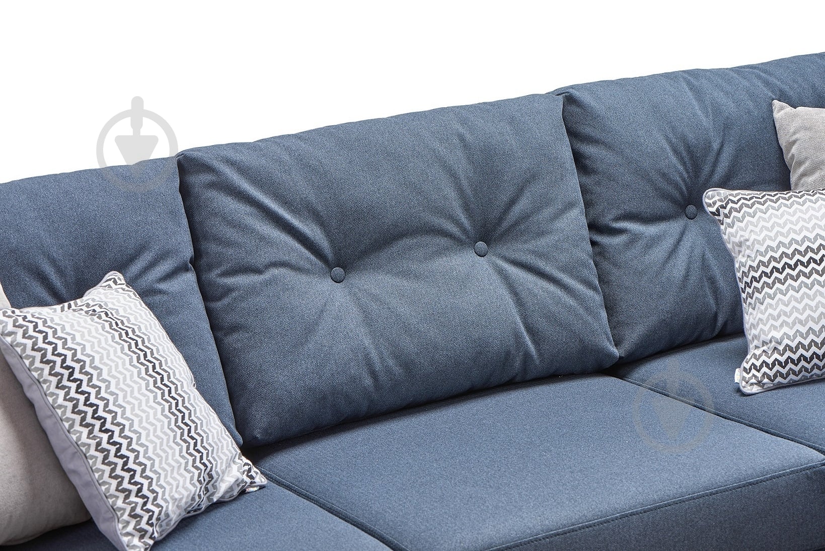 Диван угловой Веко мебель Дания синий 2350x1500x890 мм - фото 3