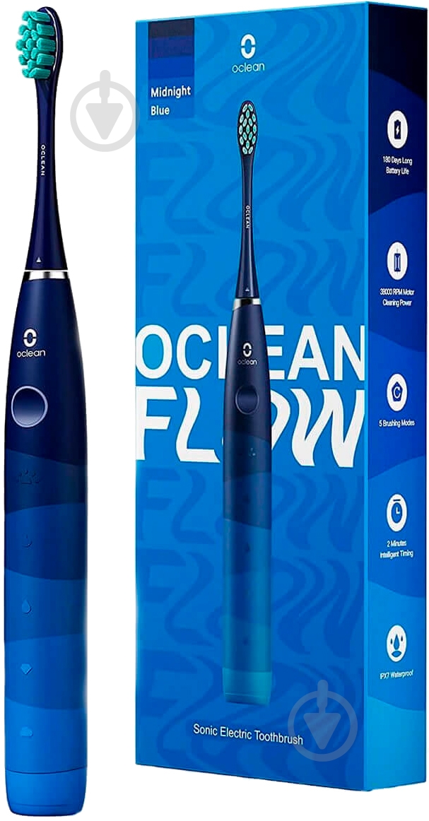 Электрическая зубная щетка Flow Sonic Electric Toothbrush Blue - фото 2