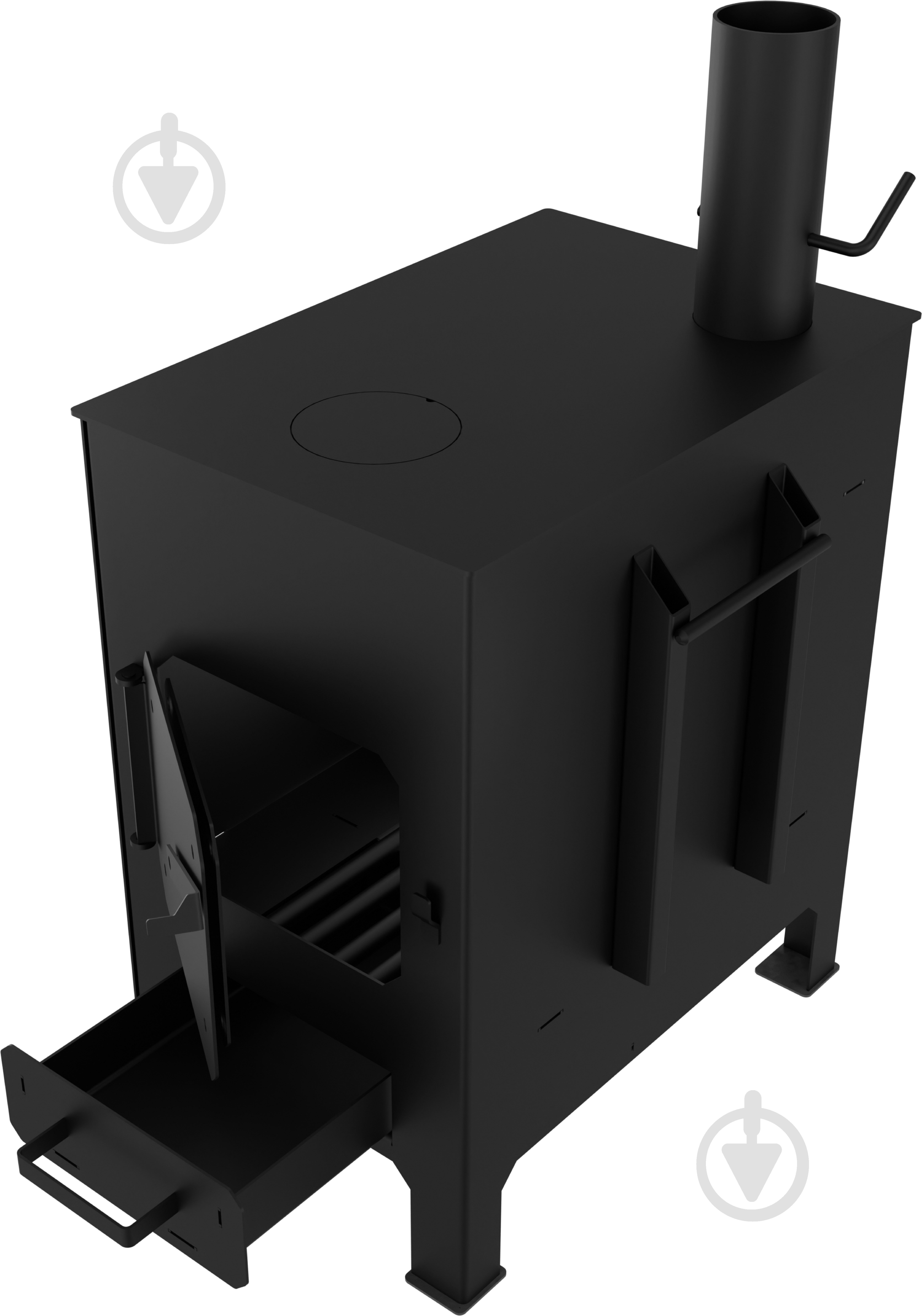 Печь-буржуйка Стальная БПС-540 D=100 - фото 2 Печь-буржуйка Стальная БПС-540 D=100 - фото 2