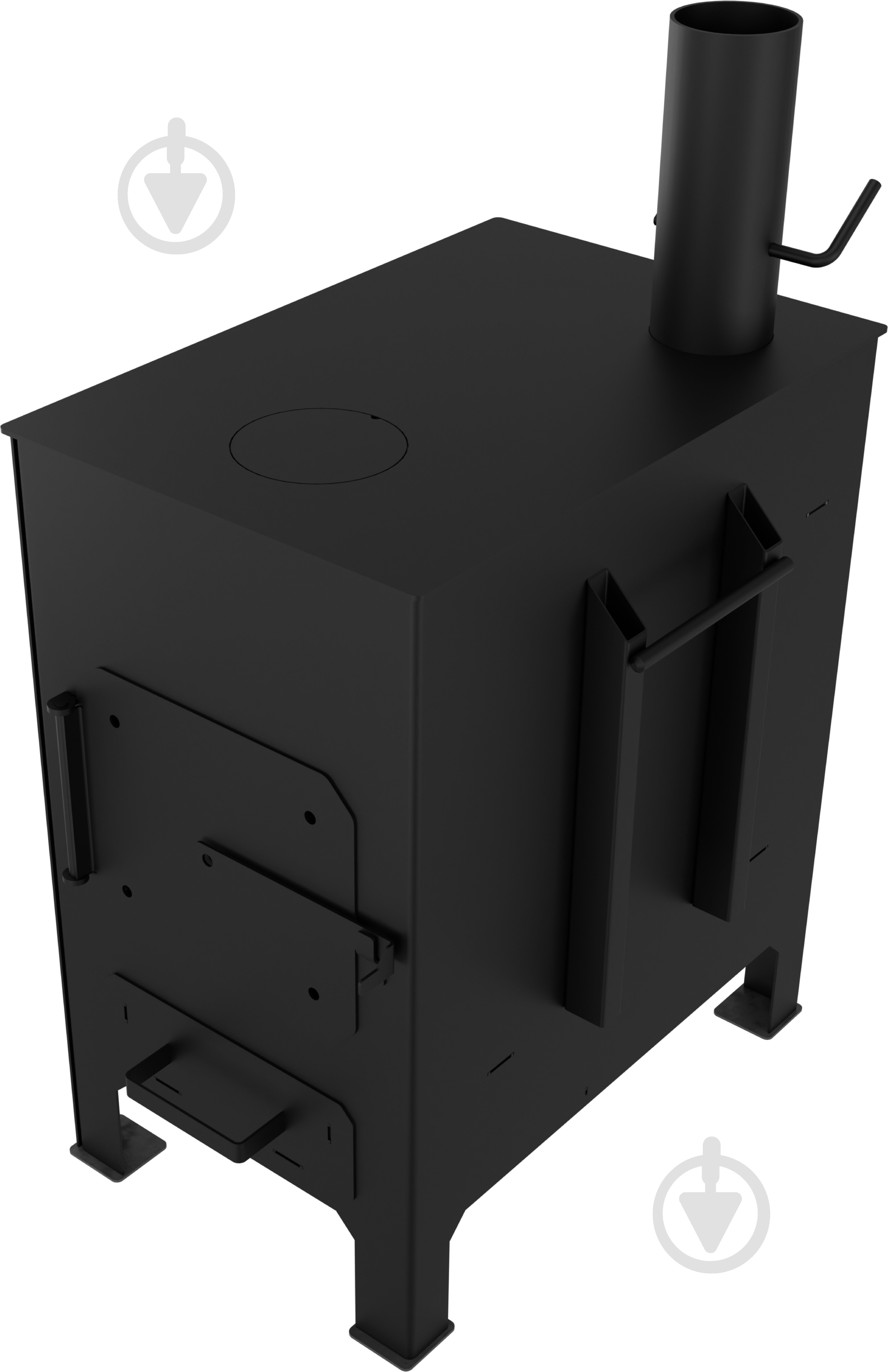 Печь-буржуйка Стальная БПС-540 D=100 - фото 3 Печь-буржуйка Стальная БПС-540 D=100 - фото 3