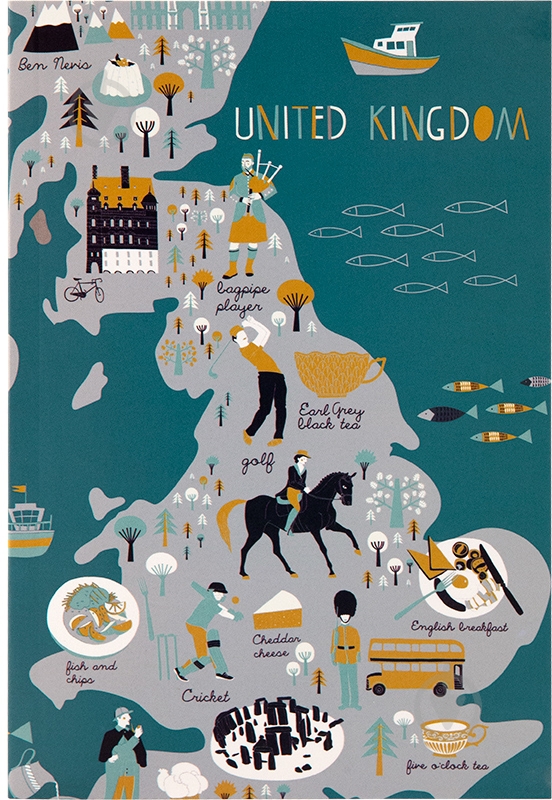 Блокнот A5 64 листа Maps 8443-05-А Axent - фото 1