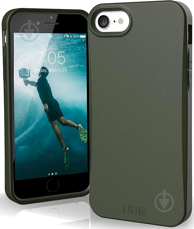 Чехол UAG Outback Olive Drab для Apple iPhone SE - фото 3
