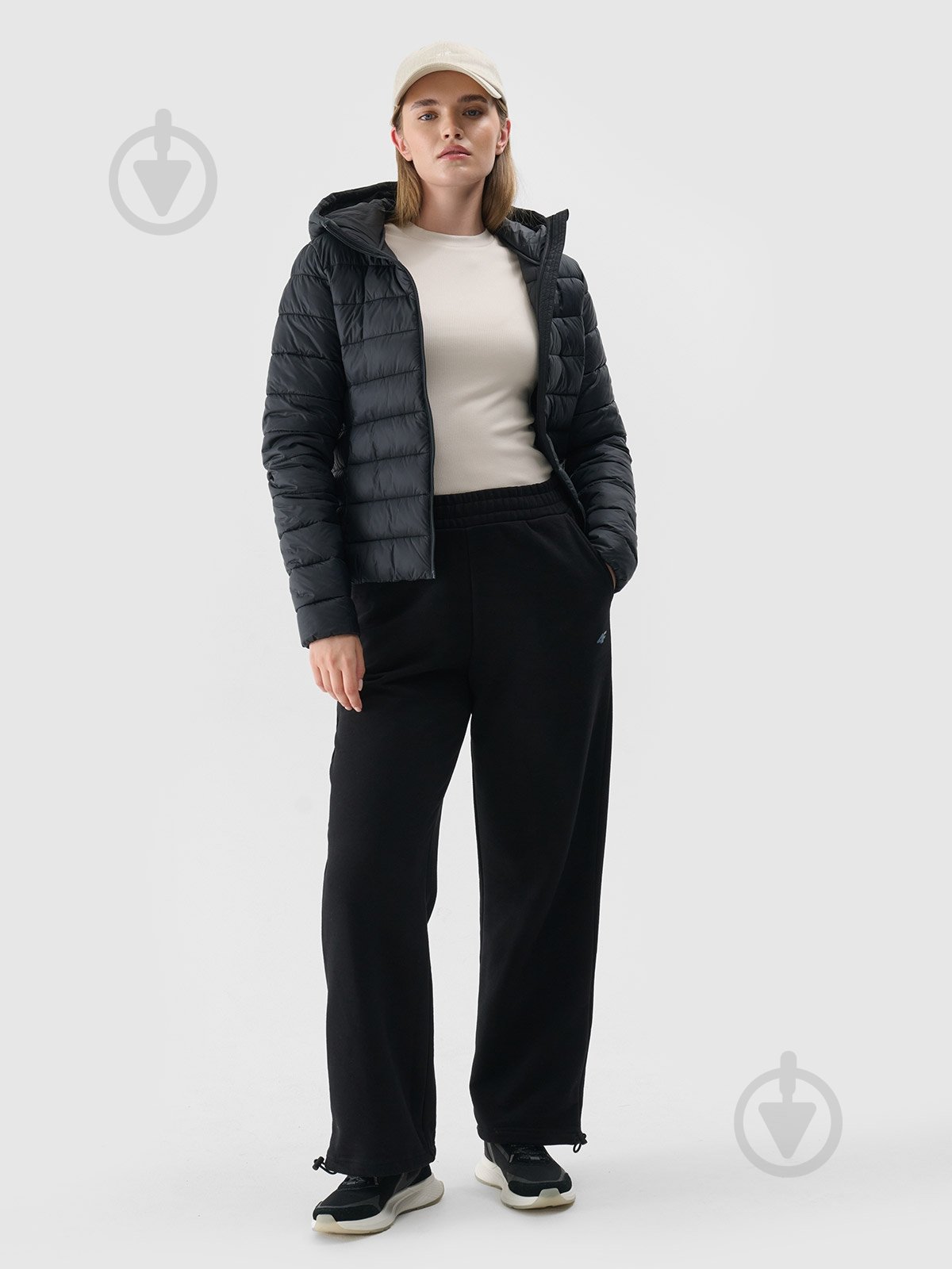 Куртка жіноча демісезонна 4F DOWN JACKET F468 4FWAW24TDJAF468-20S р.XS чорна - фото 3