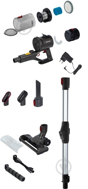 Пылесос аккумуляторный MPM MOD-71 black - фото 2 Пылесос аккумуляторный MPM MOD-71 black - фото 2