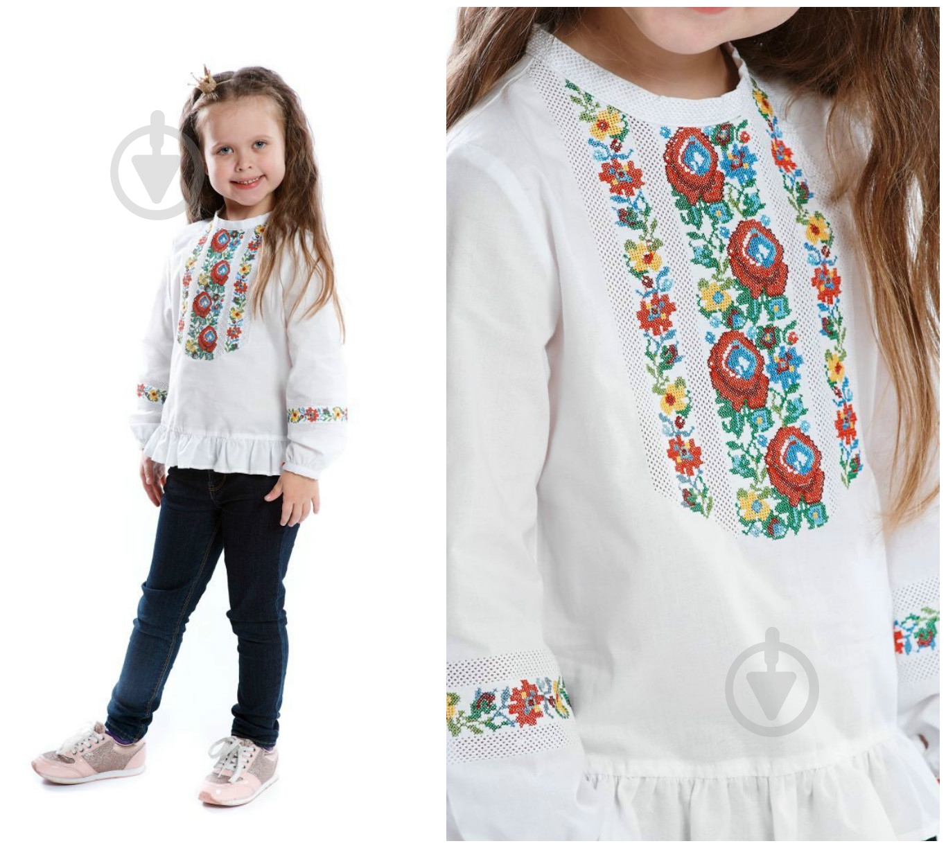 Блуза Эдельвика для девочки 157-17/00 р.146 белый - фото 1