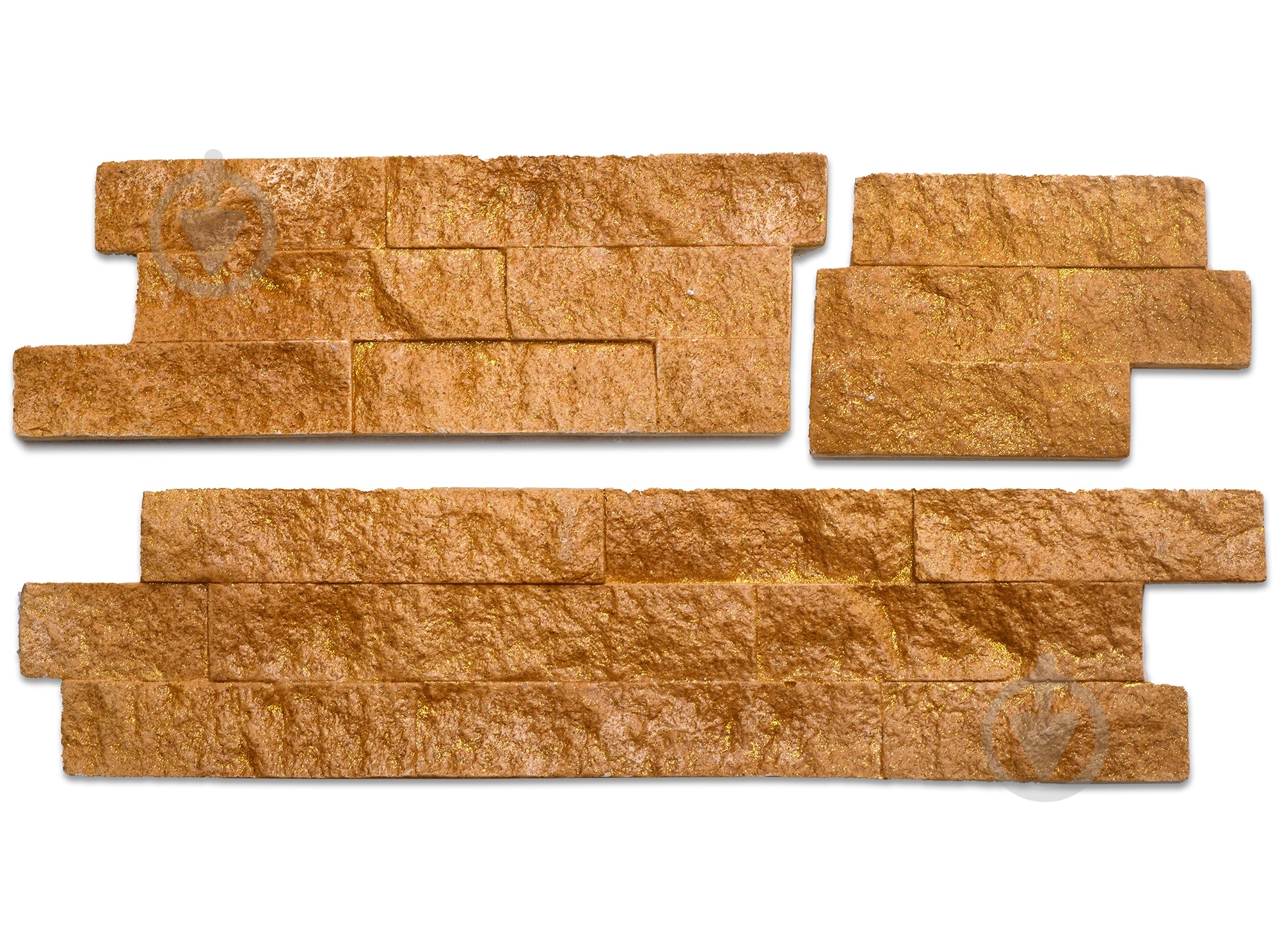 Плитка гіпсова пряма KLVIV DEKOR Dunay Slate Gold 0,84 кв.м - фото 4