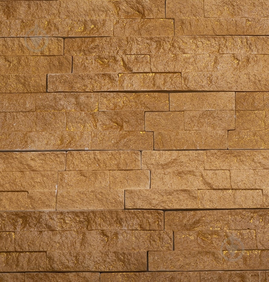 Плитка гіпсова пряма KLVIV DEKOR Dunay Slate Gold 0,84 кв.м - фото 1