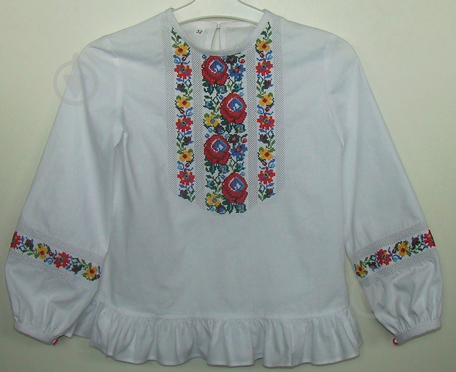 Блуза Эдельвика для девочки 157-17/00 р.128-134 белый - фото 2