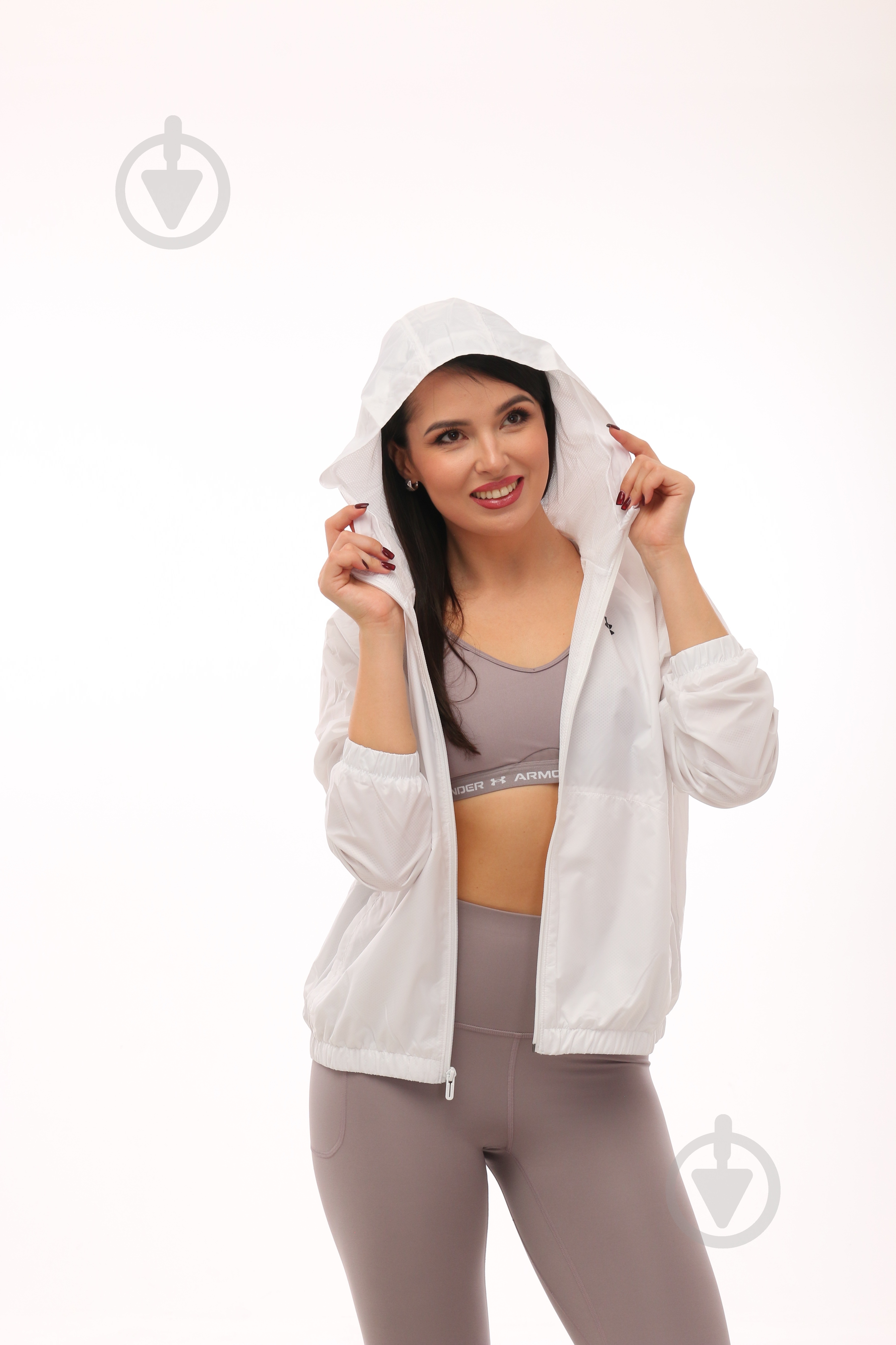 Вітрівка жіноча Under Armour UA SPORT WINDBREAKER JKT 1382698-100 р.XS біла - фото 4